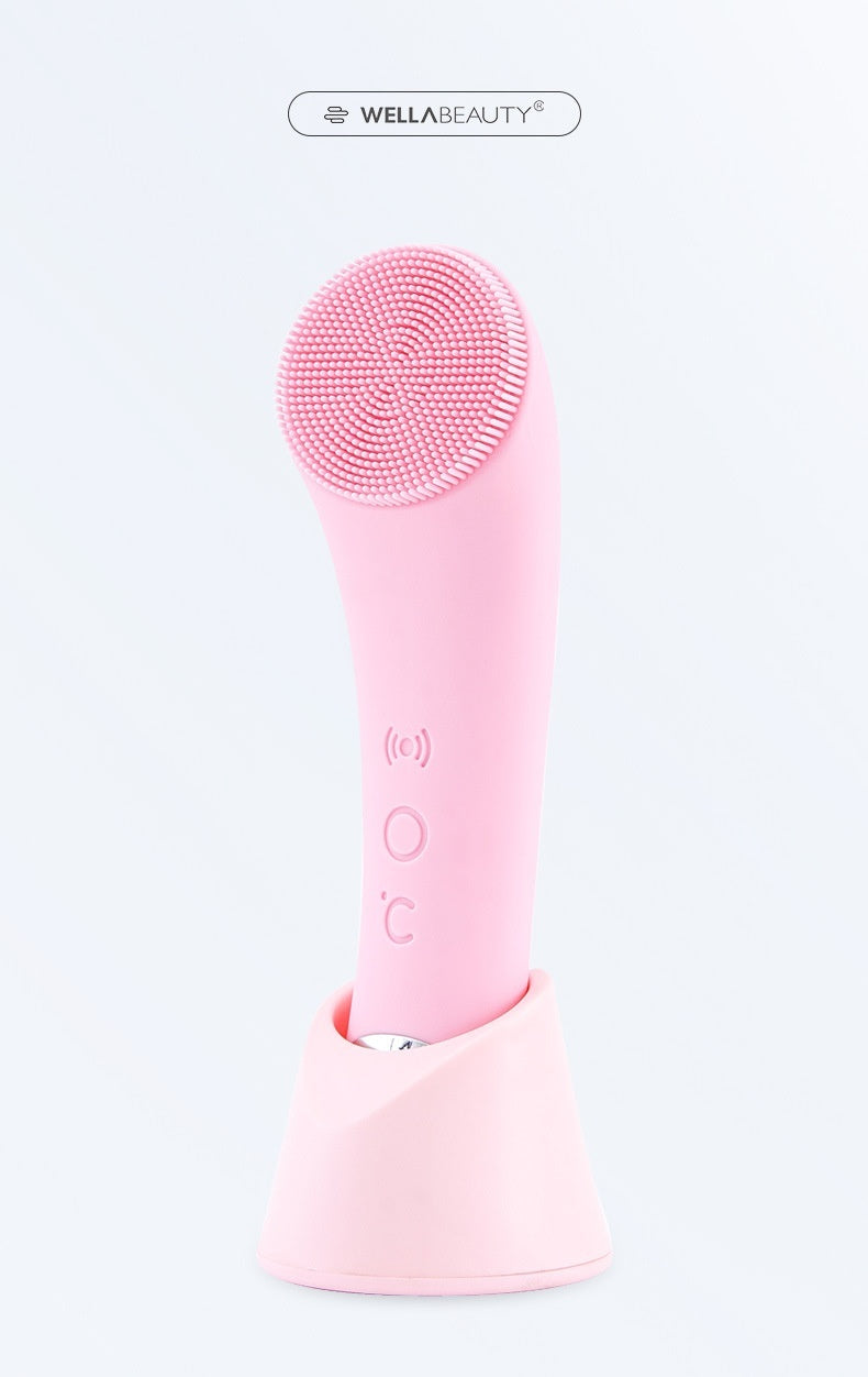Silicone Face Cleansing Brush Facial Cleansing Brush Electric Facial Brush Vibration Heating
