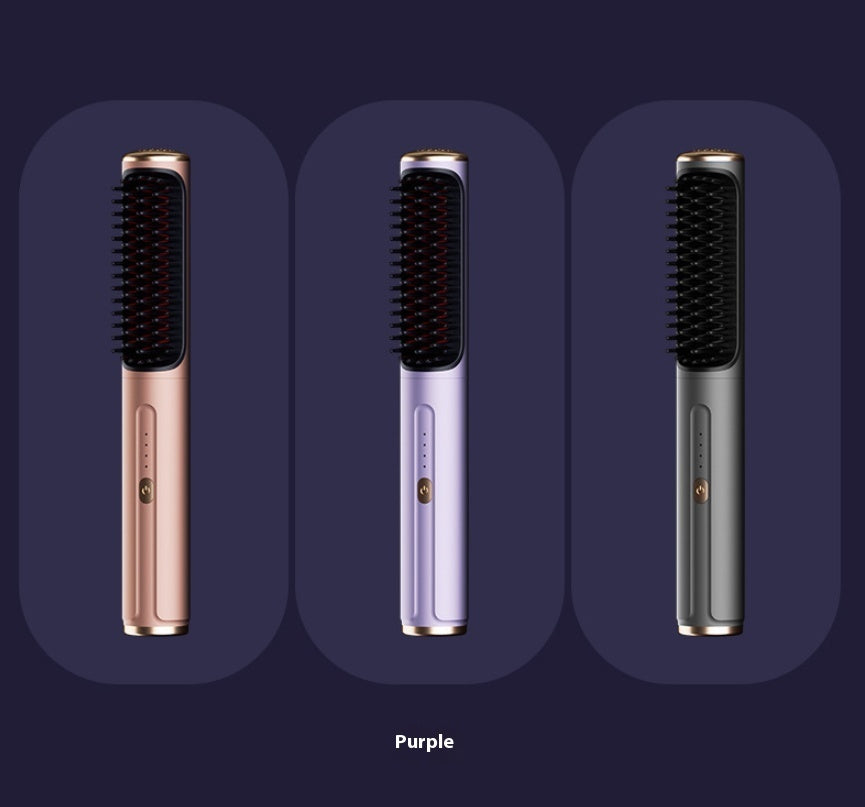 Wireless Straight Comb Anion Does Not Hurt Hair Portable For Curling Or Straightening