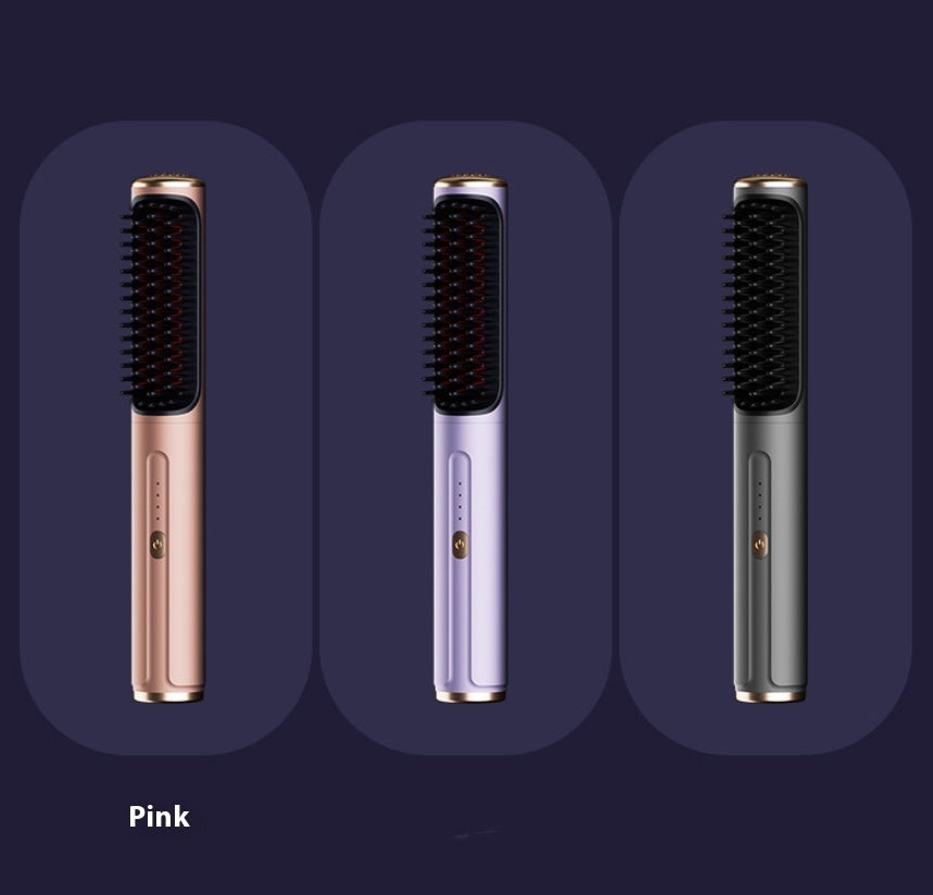 Wireless Straight Comb Anion Does Not Hurt Hair Portable For Curling Or Straightening